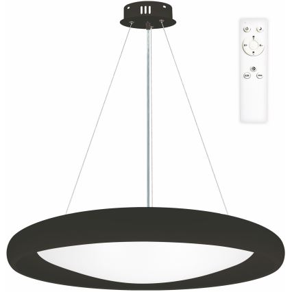 Top Light - LED Димируем пендел SALERNO LED/60W/230V 3000-6500K Ø 60 см черен + дистанционно управление