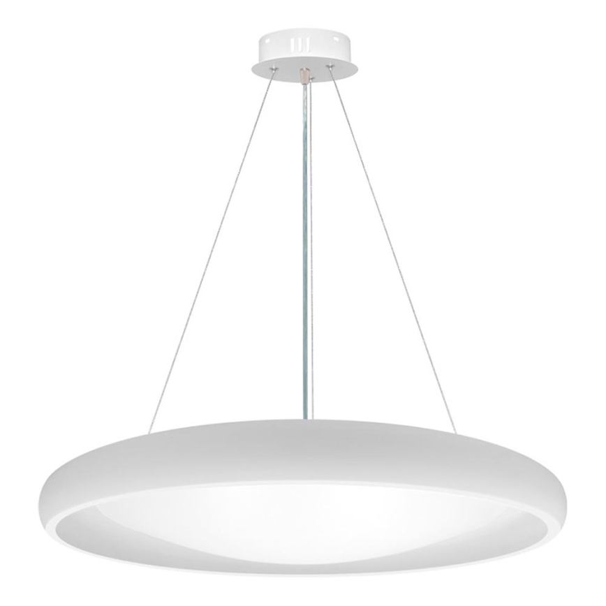 Top Light - LED Димируем пендел SALERNO LED/60W/230V 3000-6500K Ø 60 см бял + дистанционно управление