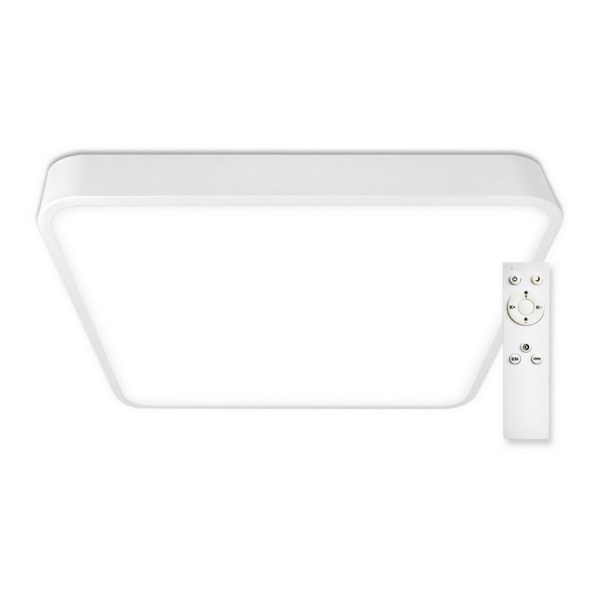 Top Light - LED Димируем плафон METAL LED/60W/230V ъглов бял + дистанционно управление