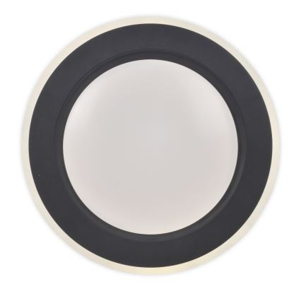 Top Light - LED Димируем плафон NORMAN LED/51W/230V Ø 39 cm черен + дистанционно управление