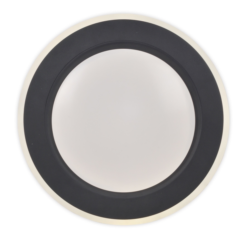 Top Light - LED Димируем плафон NORMAN LED/51W/230V Ø 39 cm черен + дистанционно управление