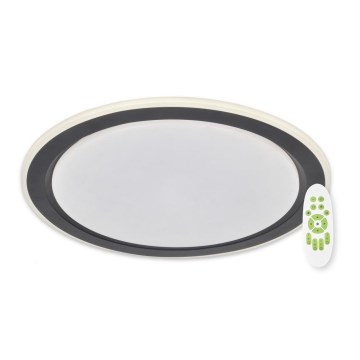 Top Light - LED Димируем плафон NORMAN LED/60W/230V Ø 49 см черен + дистанционно управление