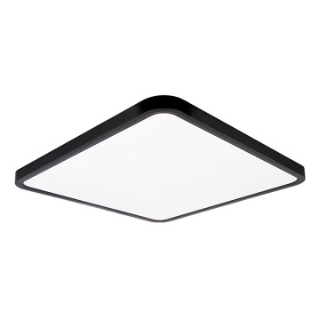Top Light - LED Димируем плафон REVIT LED/50W/230V 3000-6500K 50x50 см черен + дистанционно управление