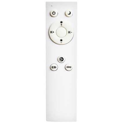 Top Light - LED Димируем плафон REVIT LED/70W/230V 3000-6500K Ø 75 см черен + дистанционно управление