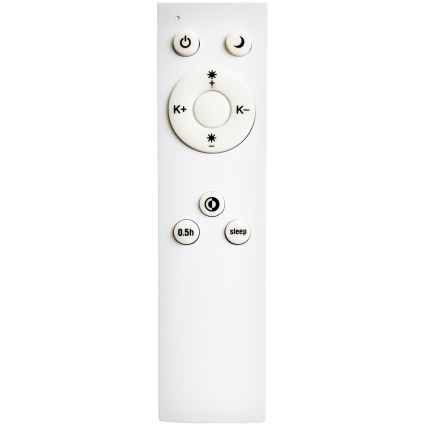 Top Light - LED Димируем плафон SALERNO LED/60W/230V 3000-6500K Ø 60 см черен + дистанционно управление