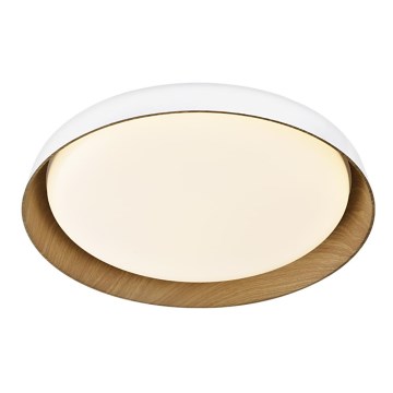 Top Light - LED Димируем плафон SATELLITE LED/36W/230V 3000-6500K Ø 43 см бял/кафяв + дистанционно управление