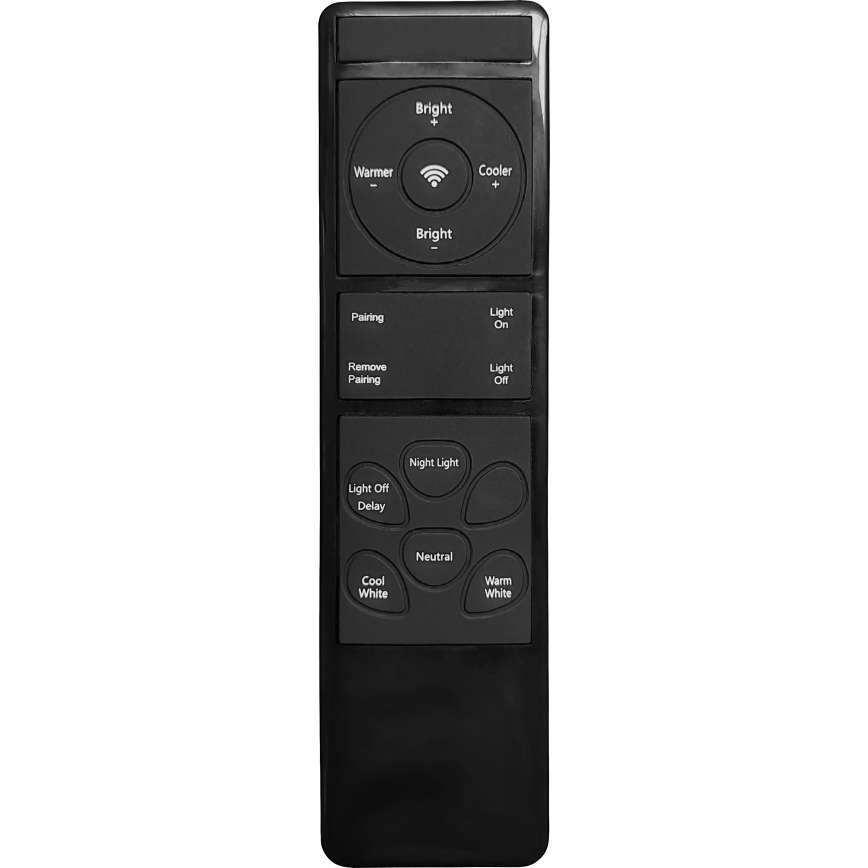 Top Light - LED Димируем плафон SATELLITE LED/48W/230V 3000-6500K Ø 53 см черен/кафяв + дистанционно управление