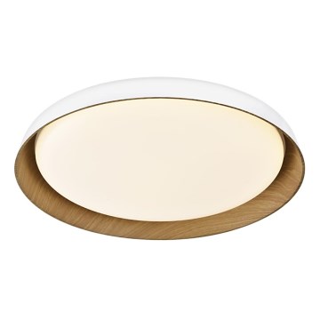 Top Light - LED Димируем плафон SATELLITE LED/48W/230V 3000-6500K Ø 53 см бял/кафяв + дистанционно управление