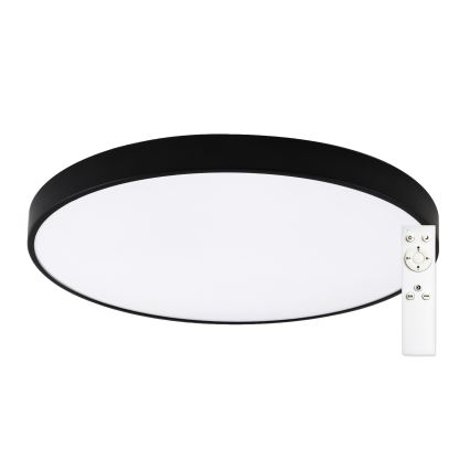 Top Light - димируемо таванно осветително тяло за баня PETAL LED/60W/230V 3000-6500K IP44 Ø 59 см черно + дистанционно управление
