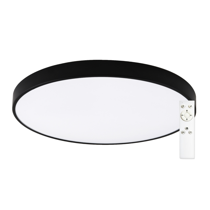 Top Light - димируемо таванно осветително тяло за баня PETAL LED/60W/230V 3000-6500K IP44 Ø 59 см черно + дистанционно управление