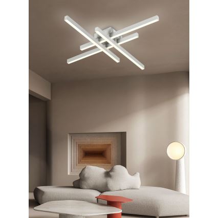 Top Light - LED Димируем полилей за повърхностен монтаж CROSS LED/50W/230V 3000-6500K + дистанционно управление