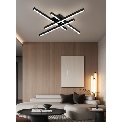 Top Light - LED Димируем полилей за повърхностен монтаж CROSS LED/50W/230V 3000-6500K + дистанционно управление