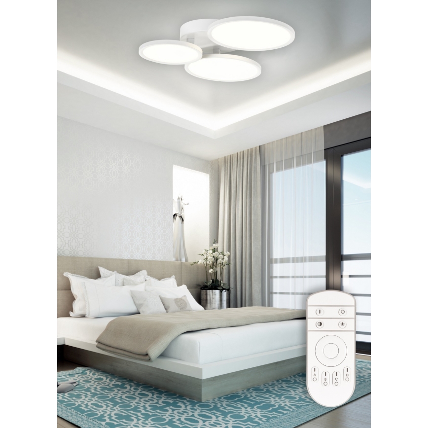 Top Light - LED Димируем полилей за повърхностен монтаж MERKUR LED/50W/230V 3000-6500K бял + дистанционно управление