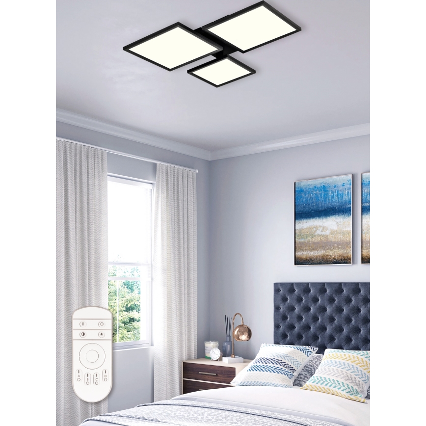 Top Light - LED Димируем полилей за повърхностен монтаж MERKUR LED/50W/230V 3000-6500K черен + дистанционно управление