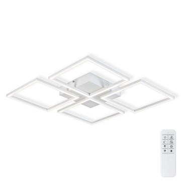 Top Light - LED Димируем полилей за повърхностен монтаж RIVIERA 4xLED/16,25W/230V ъглов бял + дистанционно управление