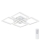 Top Light - LED Димируем полилей за повърхностен монтаж RIVIERA 4xLED/16,25W/230V ъглов бял + дистанционно управление