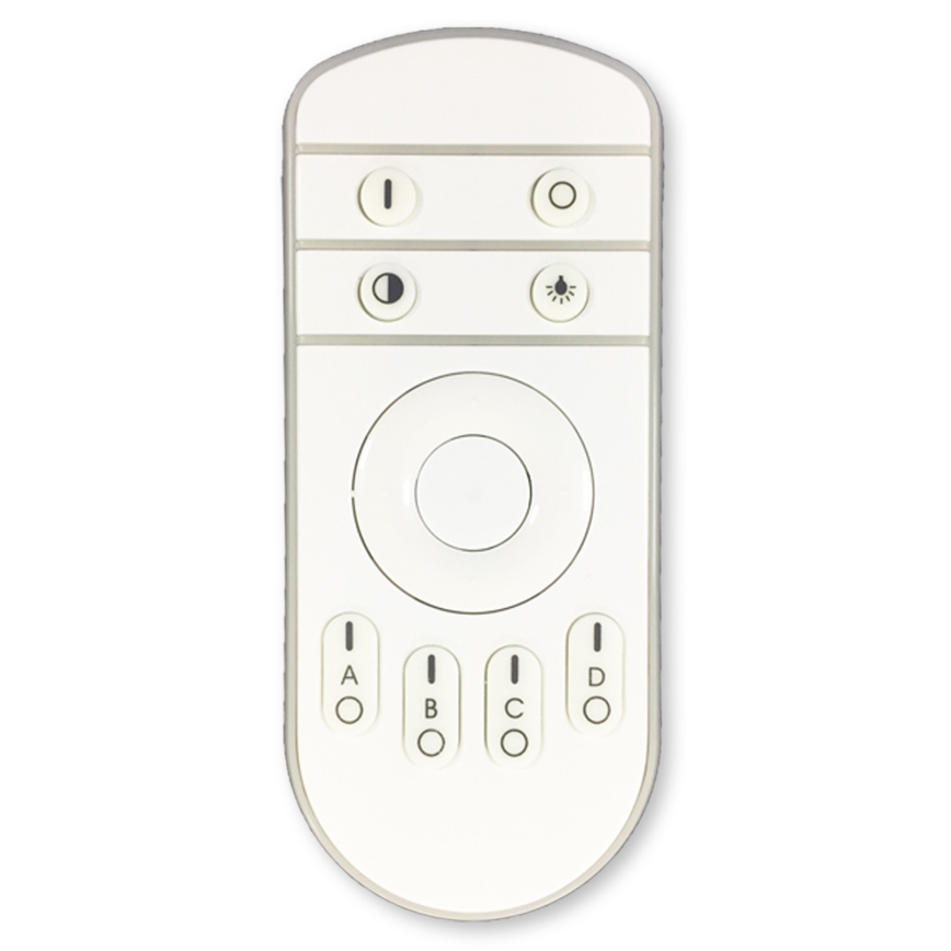 Top Light - LED Димируем полилей за повърхностен монтаж SATURN 2xLED/25W/230V черен + дистанционно управление