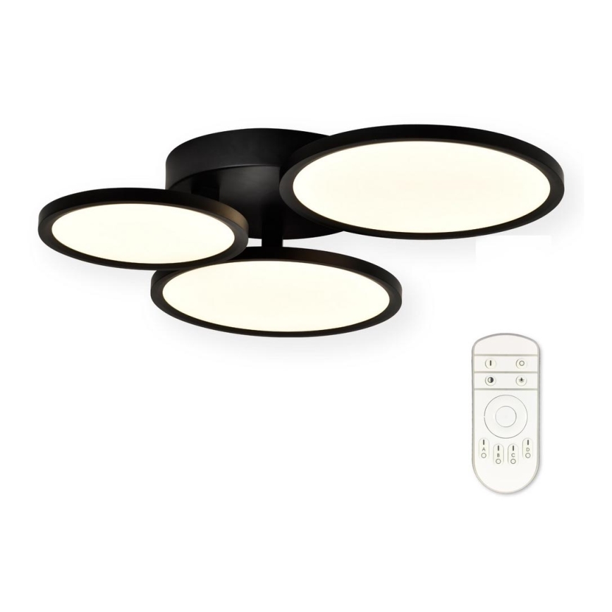 Top Light - LED Димируем повърхностен полилей LED/50W/230V черен + дистанционно