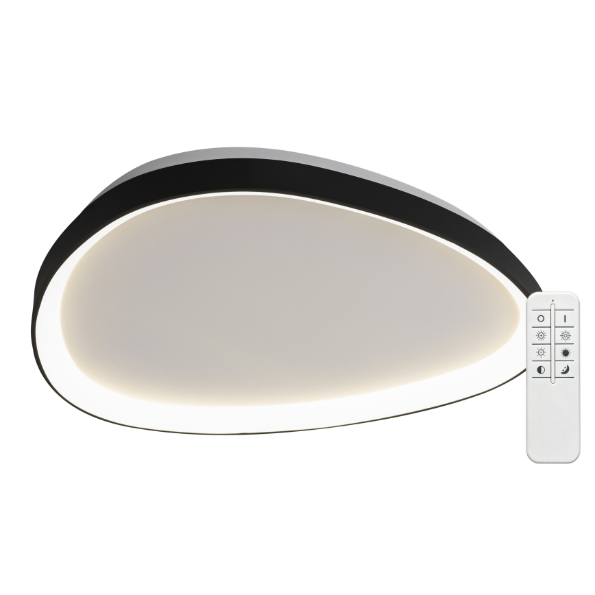 Top Light - LED димируемо таванно осветително тяло ECLIPSE LED/55W/230V 3000-6500K Ø 60 cm черно + с дистанционно управление