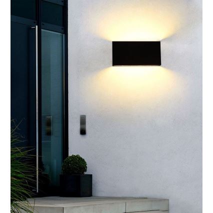Top Light - LED Екстериорен аплик OBLIGO LED/12W/230V IP65 черен