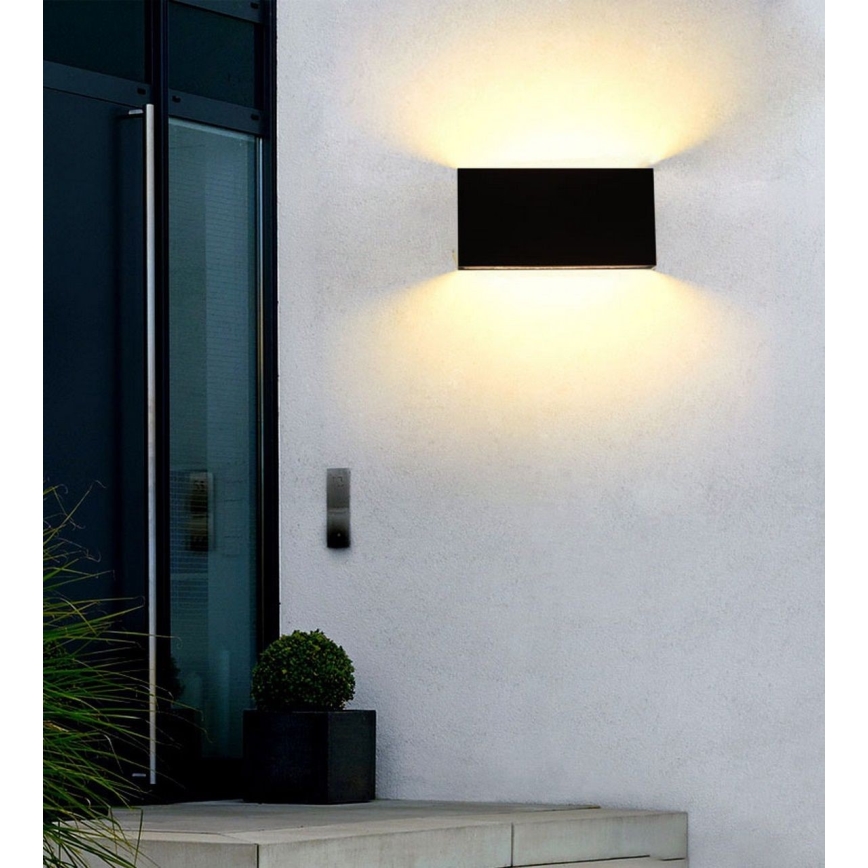 Top Light - LED Екстериорен аплик OBLIGO LED/12W/230V IP65 черен