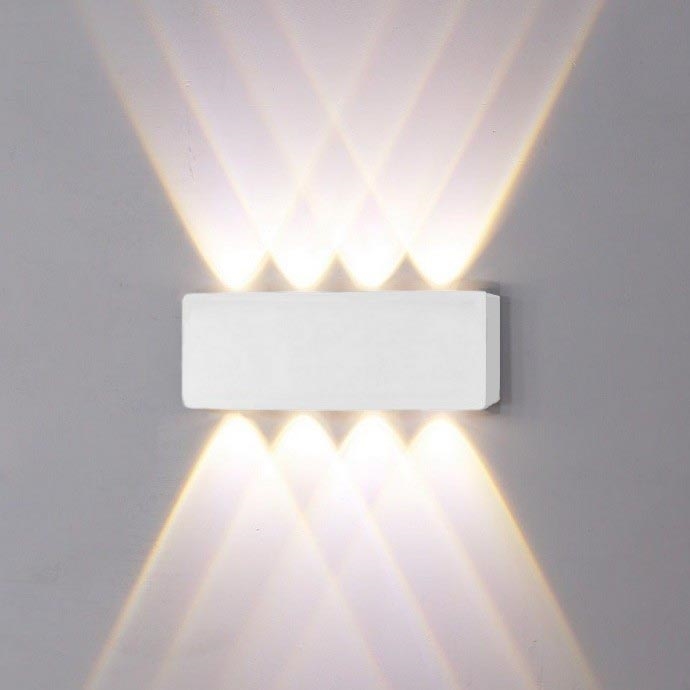 Top Light - LED Екстериорен аплик RAY B LED/8W/230V IP44 4000K бял