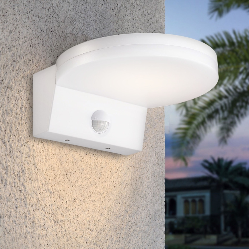 Top Light - LED Екстериорен аплик със сензор NOVARA LED/15W/230V IP65 бял