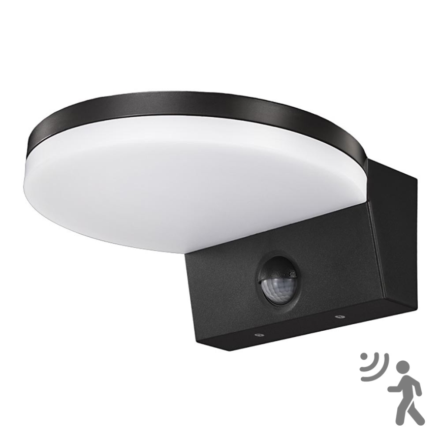 Top Light - LED Екстериорен аплик със сензор NOVARA LED/15W/230V IP65 черен