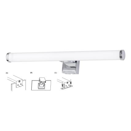 Top Light - LED Лампа за огледало в баня OREGON LED/7W/230V 40 см IP44