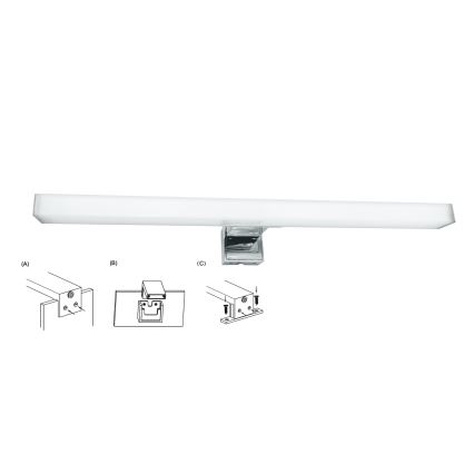 Top Light - LED Лампа за огледало в баня OREGON LED/7W/230V 40 см IP44
