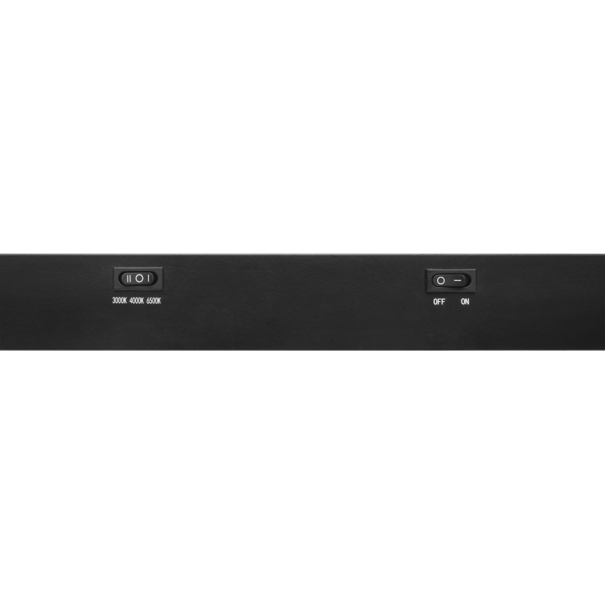 Top Light - LED осветително тяло за монтаж под шкаф AXIS LED/15W/230V 3000/4000/6500K 60 cm черно