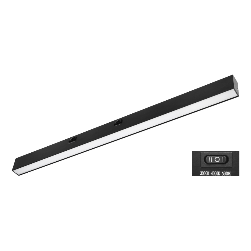 Top Light - LED осветително тяло за монтаж под шкаф AXIS LED/15W/230V 3000/4000/6500K 60 cm черно