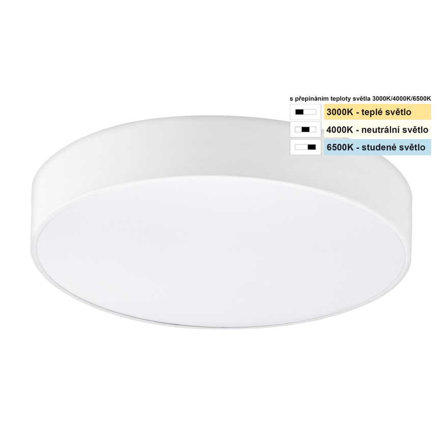 Top Light - LED Плафон за баня PETAL LED/24W/230V IP44 3000/4000/6500K Ø 35 см бял