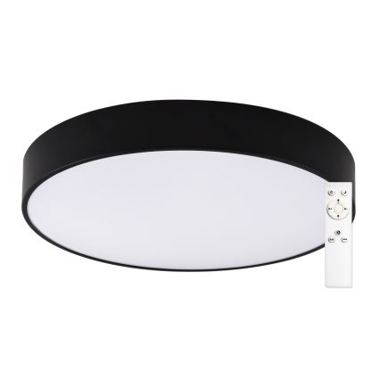 Top Light - LED Димируем плафон за баня PETAL LED/48W/230V IP44 3000-6500K Ø 48 см черен + дистанционно управление