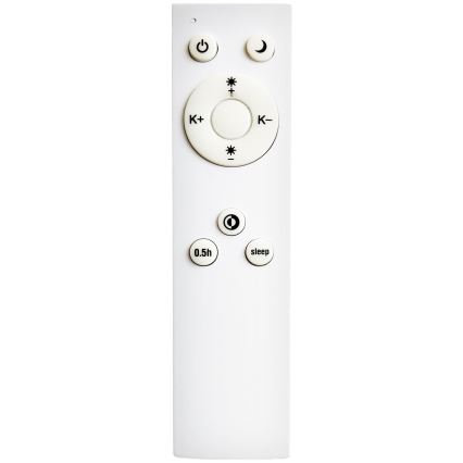 Top Light - LED Димируем плафон за баня PETAL LED/48W/230V IP44 3000-6500K Ø 48 см черен + дистанционно управление