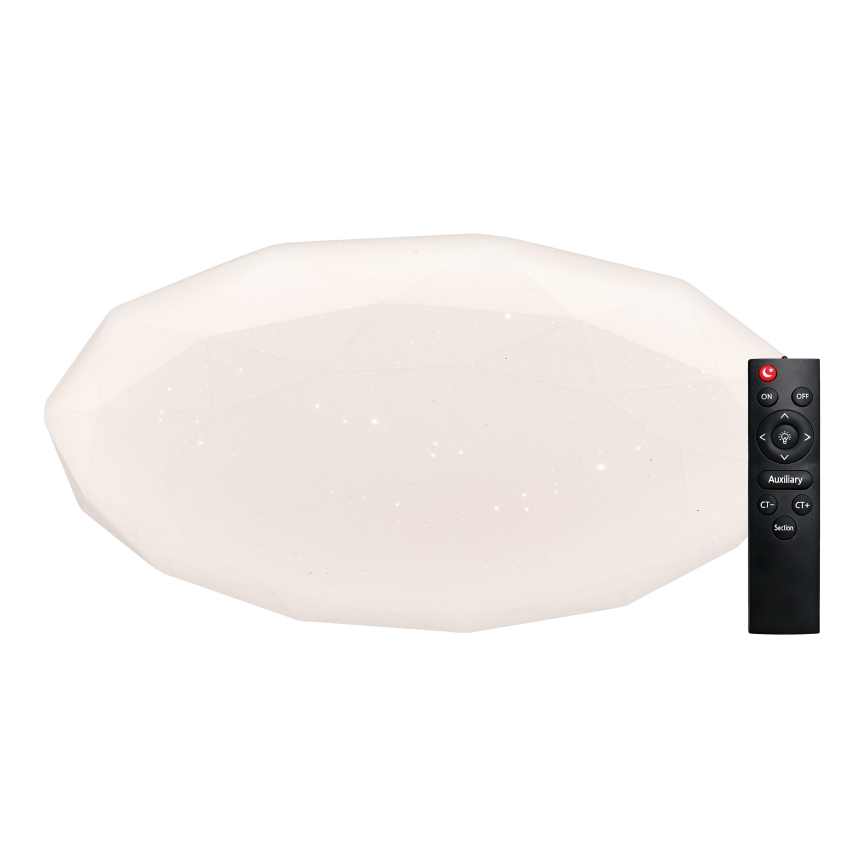 Top Light - димируемо LED таванно осветително тяло за баня SPARKLE LED/60W/230V 3000–6500K IP44 Ø 49 см бяло + дистанционно управление