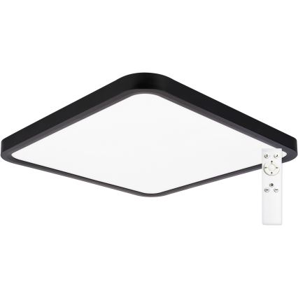 Top Light - LED Димируем плафон REVIT LED/36W/230V 3000-6500K 40x40 см черен + дистанционно управление