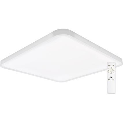 Top Light - LED Димируем плафон REVIT LED/50W/230V 3000-6500K 50x50 см бял + дистанционно управление
