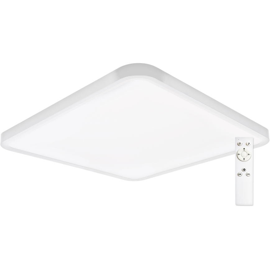 Top Light - LED Димируем плафон REVIT LED/50W/230V 3000-6500K 50x50 см бял + дистанционно управление