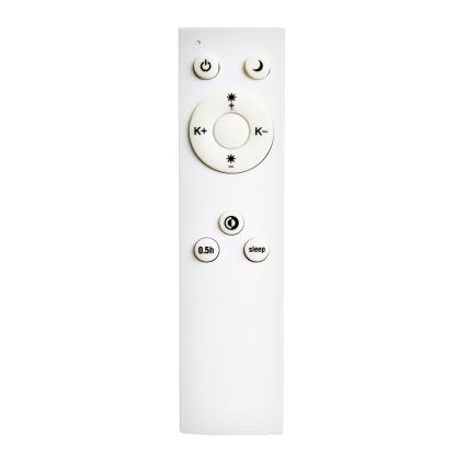 Top Light - LED Димируем плафон REVIT LED/50W/230V 3000-6500K 50x50 см черен + дистанционно управление