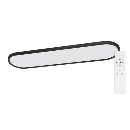 Top Light - LED димируемо таванно повърхностно висящо осветително тяло OVAL LED/36W/230V 3000-6500K черно + дистанционно управление