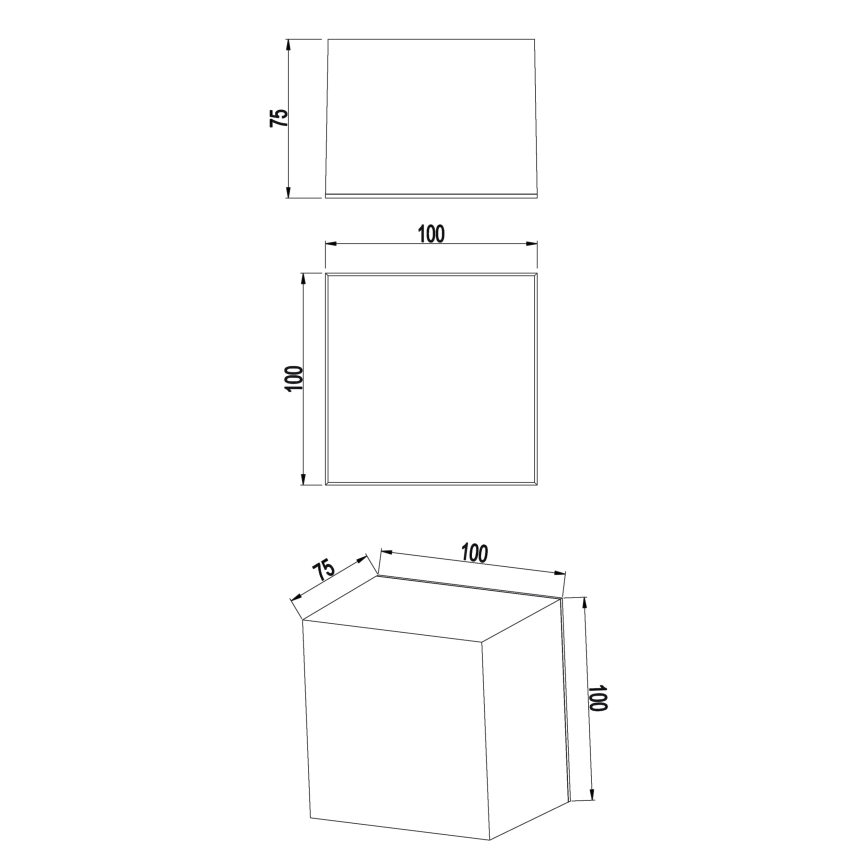 Top Light - LED ПВЦ лампа за баня BOXTER LED/5W/230V 4000K IP65