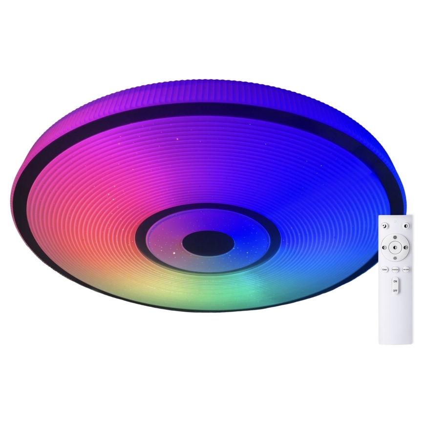Top Light - LED RGB Димируем плафон RAINBOW LED/24W/230V кръгла + дистанционно управление