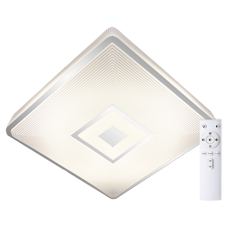 Top Light - LED RGB Димируем плафон RAINBOW LED/24W/230V ъглов + дистанционно управление