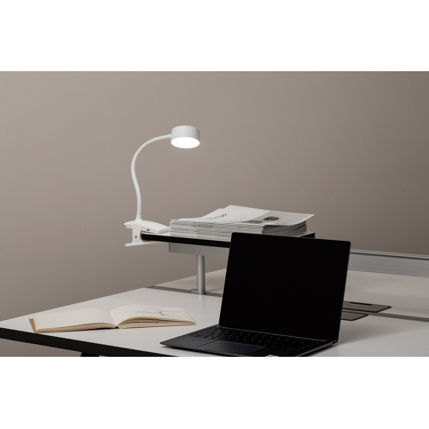 Top Light - LED Димируема сензорна настолна лампа с клип BELLA LED/4,8W/5V 3000-6500K бяла