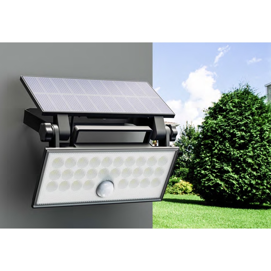Top Light - LED Соларен стена прожектор със сензор HELEON PRO LED/8W/3,7V IP65 4000K 2600 mAh