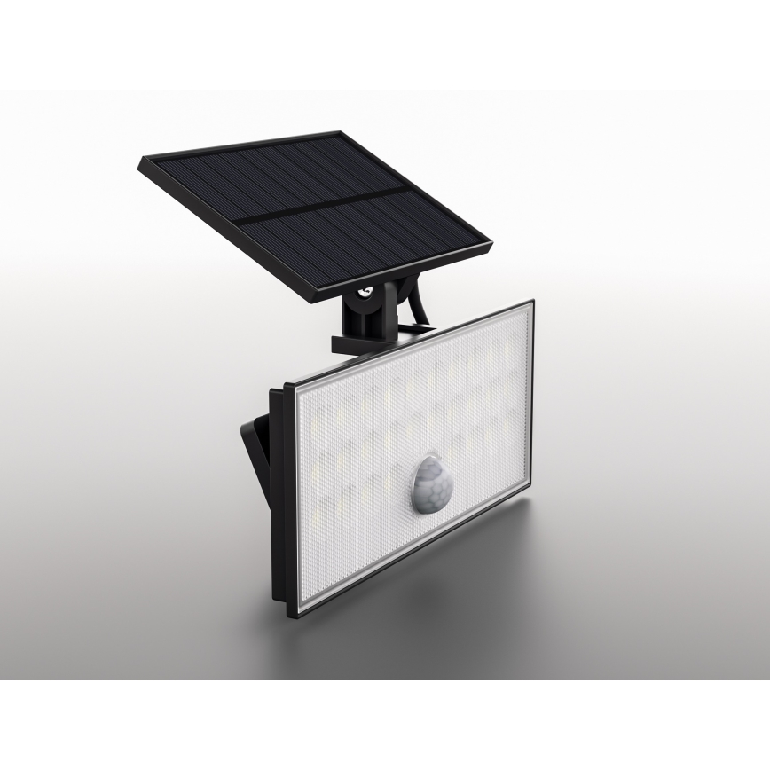 Top Light - LED Соларен стена прожектор със сензор HELEON VARIO LED/8W/3,7V IP65 4000K 2200 mAh + дистанционно управление