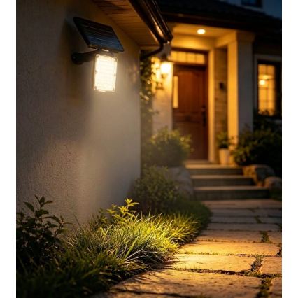 Top Light - LED соларно осветително тяло със сензор 3в1 ZENITH LED/10W/3,7V 3000/4000/6500K IP54 2400 mAh