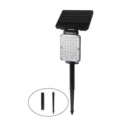 Top Light - LED соларно осветително тяло със сензор 3в1 ZENITH LED/10W/3,7V 3000/4000/6500K IP54 2400 mAh