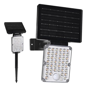 Top Light - LED соларно осветително тяло със сензор 3в1 ZENITH LED/10W/3,7V 3000/4000/6500K IP54 2400 mAh